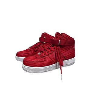 Nike Air Force 1 High New Red Woven Men’s size 9 AF1 07 LV8 Gym Red